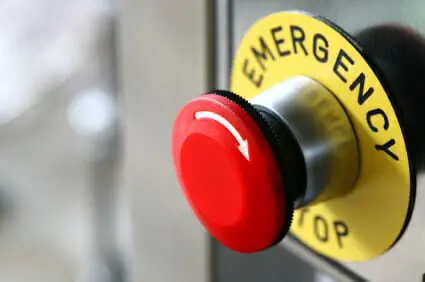 3 Dead, 7 Injured in DeRidder Plant Explosion 1 Emergency stop button in industrial setting
