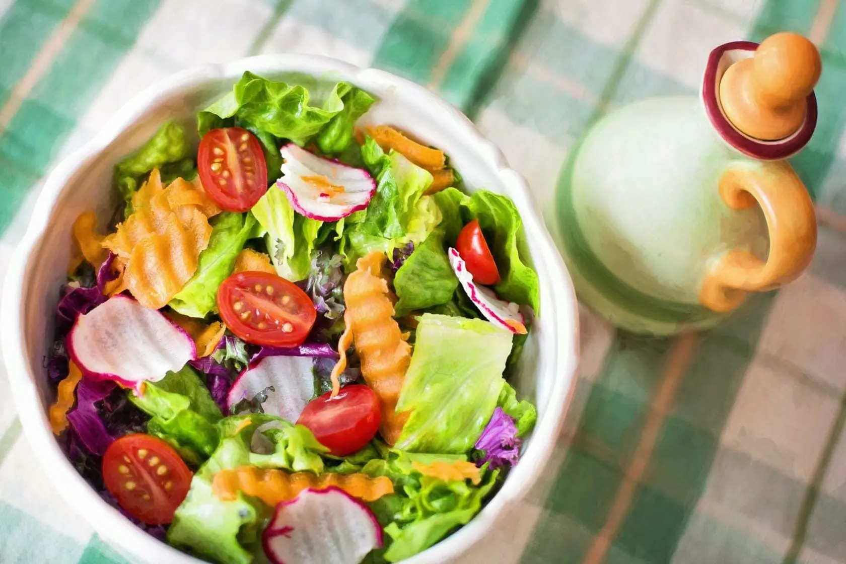Blog 12 Salad on table