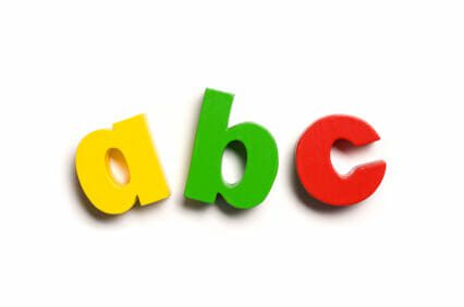 ABC lettering