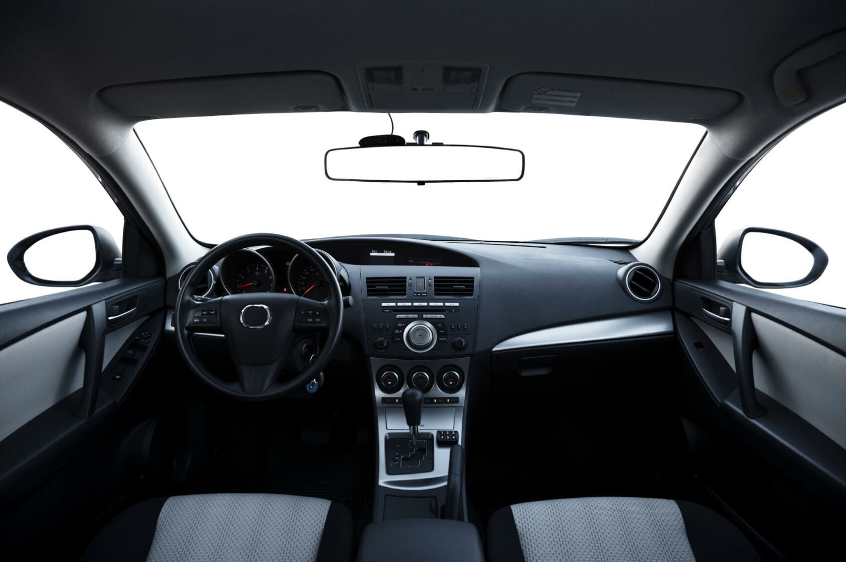 Interior dashboard of car