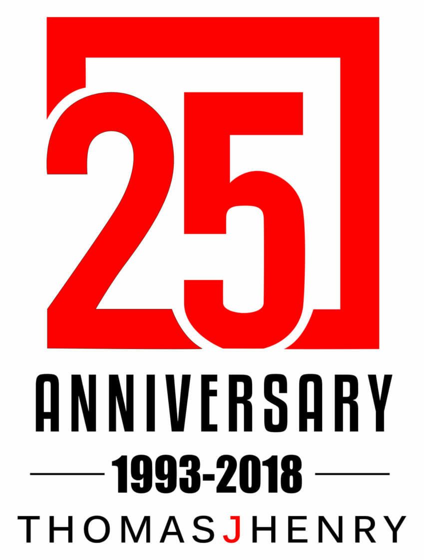 Thomas J. Henry 25th Anniversary Logo