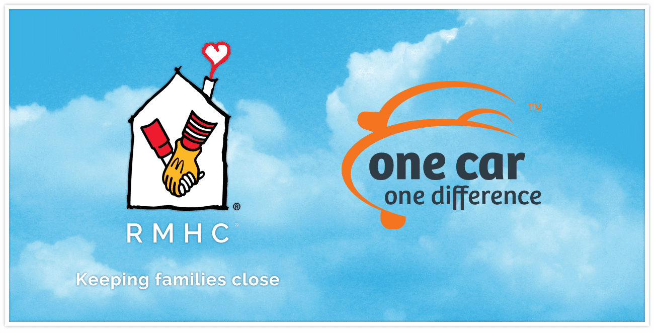 RMHC and One Car logos