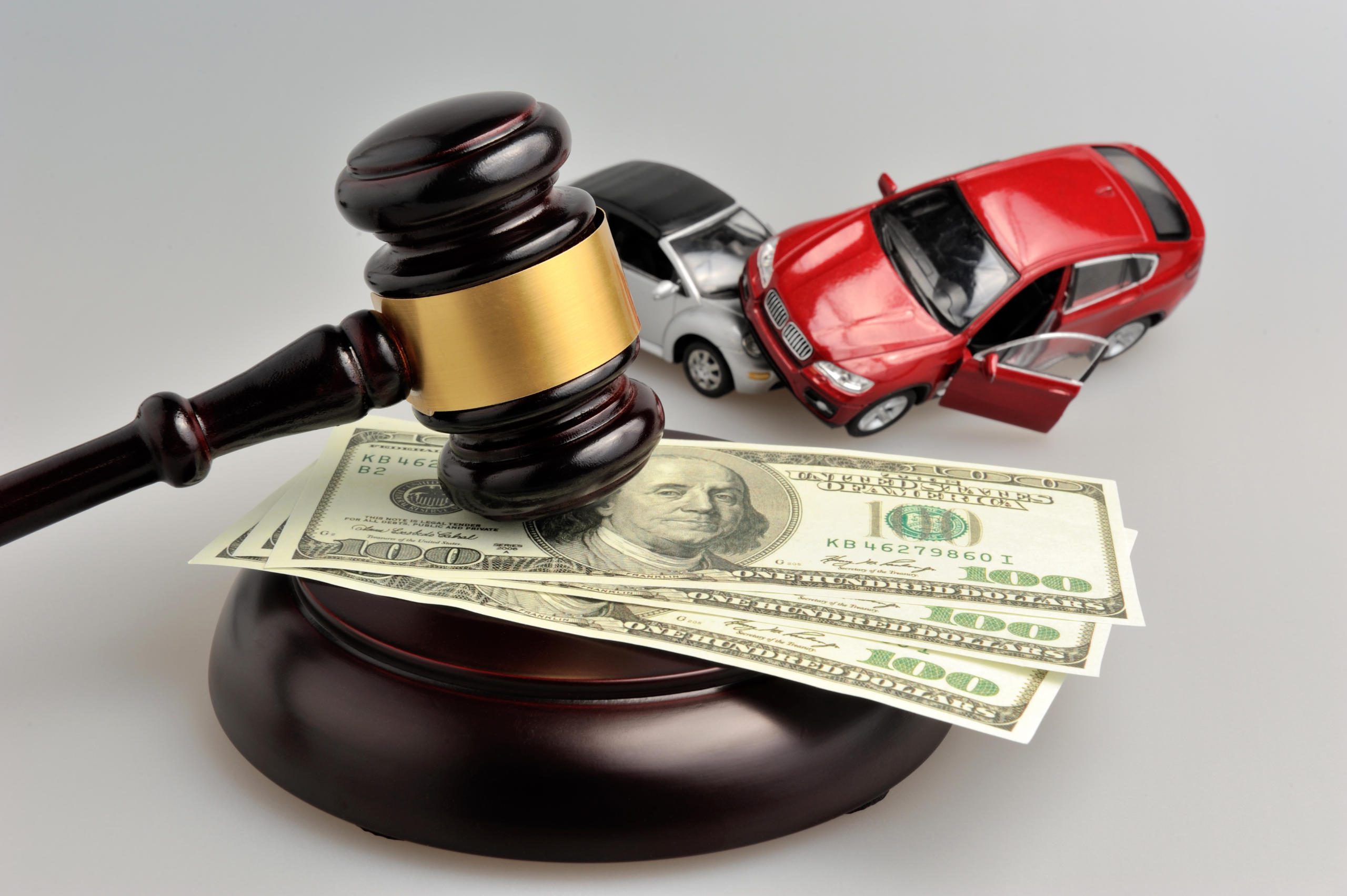 money for damages in car crash lawsuit