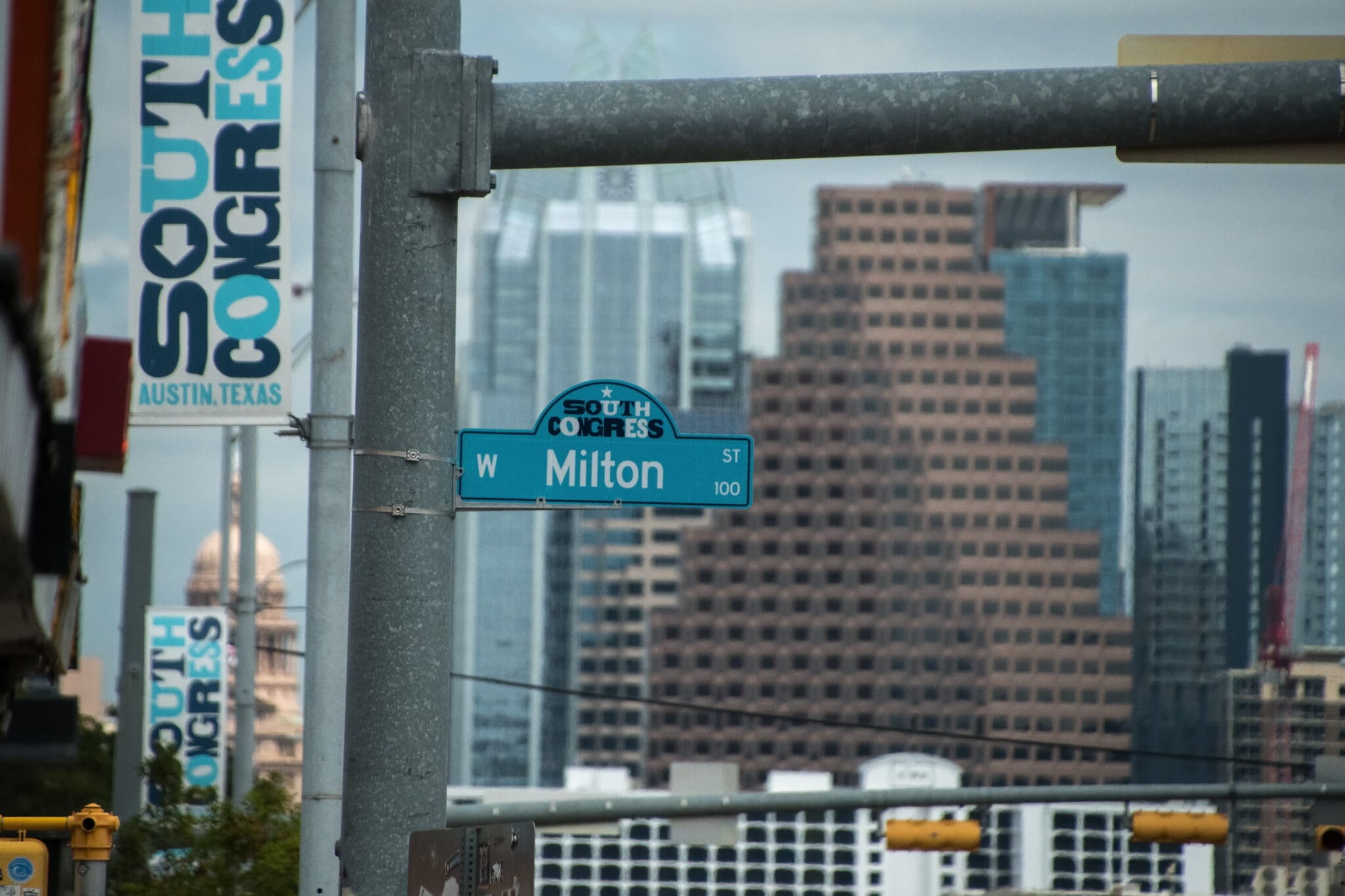 Street sign in South Congress Austin, Texas